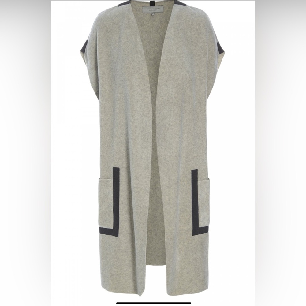 Henriette Steffensen Sleeveless Cardigan Sand size medium